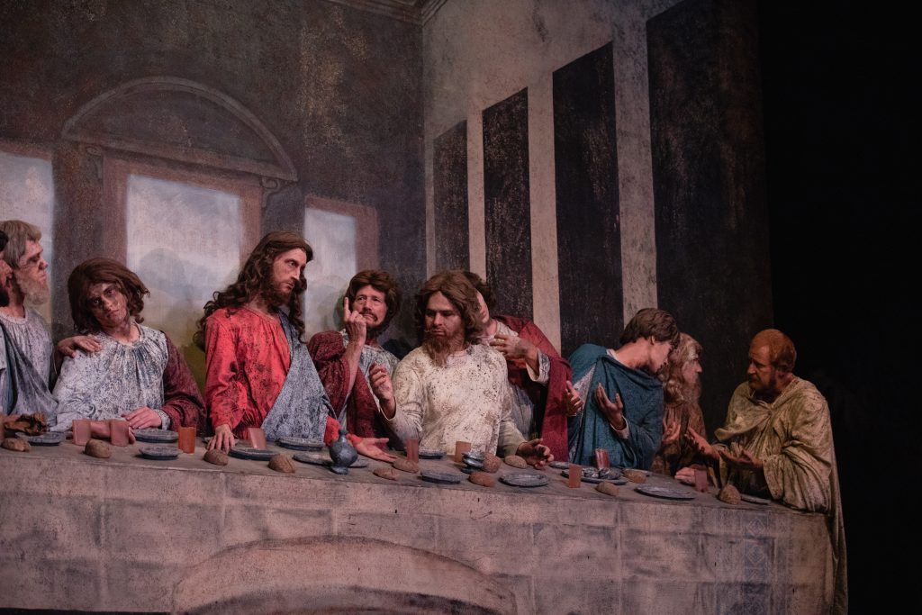 Image of models in The Last Supper in Living Gallery