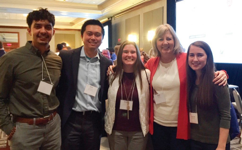 Leanne Gibbs, Benjamin Sarracino and Rachel Sutton participated in the Southeast regional chapter of the American College of Sport Medicine’s (SEACSM) Academic Bowl under the sponsorship of faculty members Stephen Chen and Vickie Britton. 