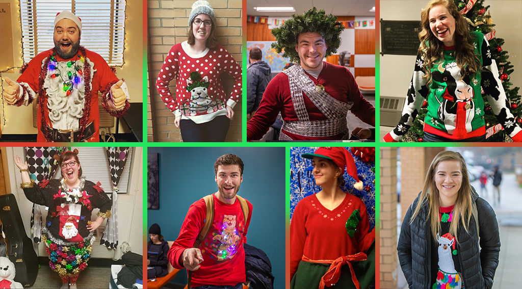 Ugly Sweater Competition Participants 2018