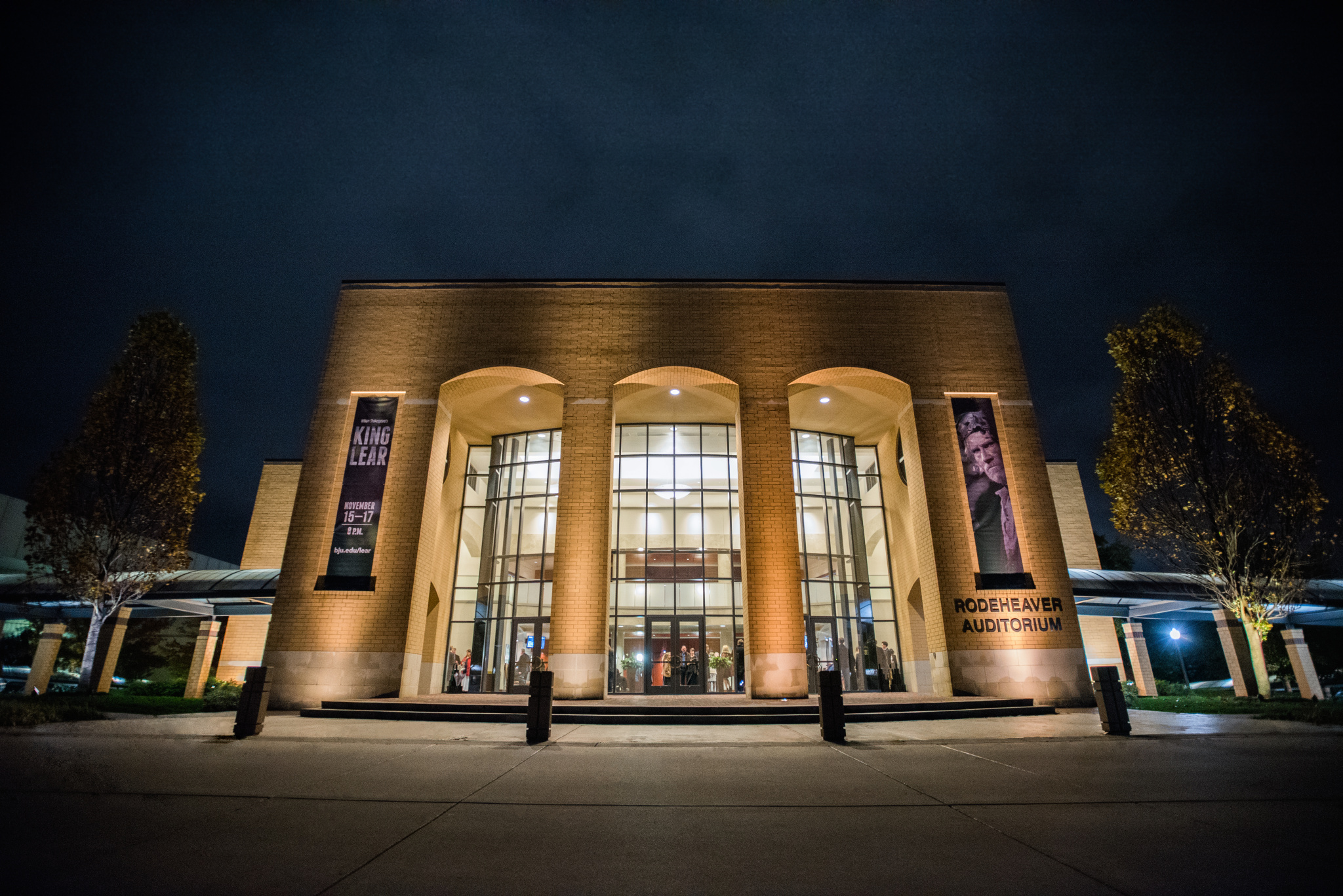 Rodeheaver Auditorium during the 2018 BJU production of King Lear (photo by Derek Eckenroth)