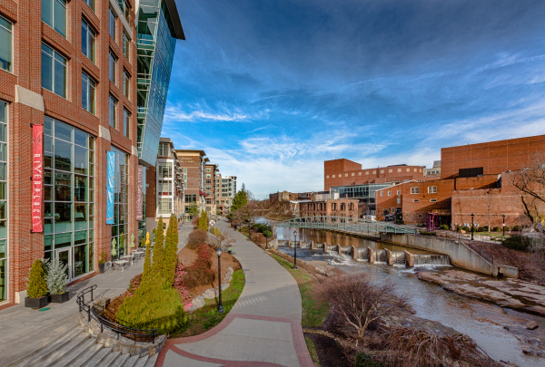Image of RiverPlace in downtown Greenville, SC