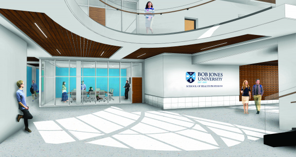 Artist rendering of health professions facility