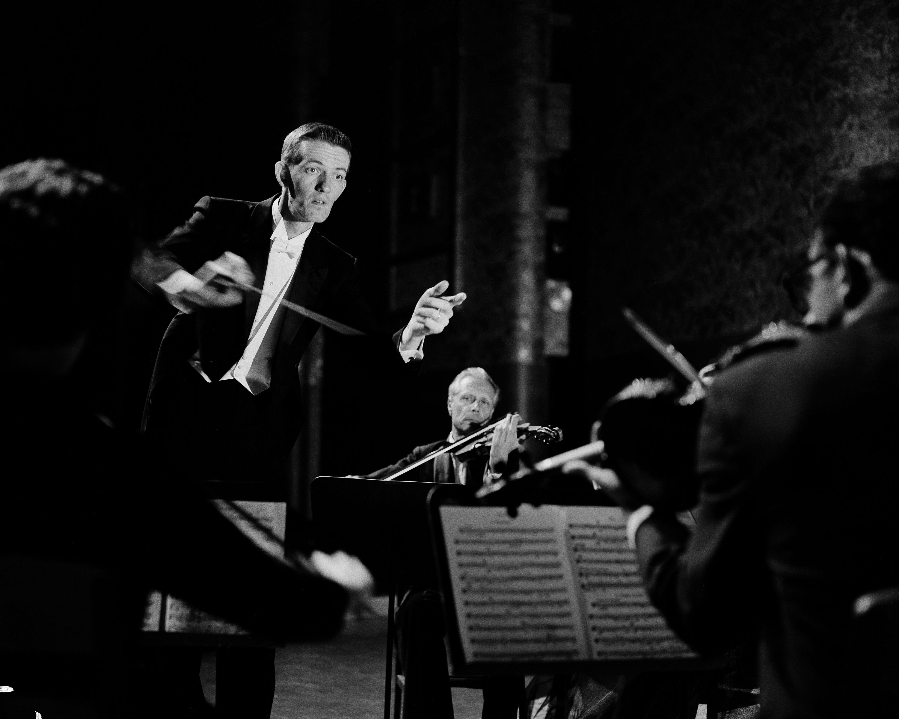 Dr. Gus conducting the University Symphony Orchestra, 1963