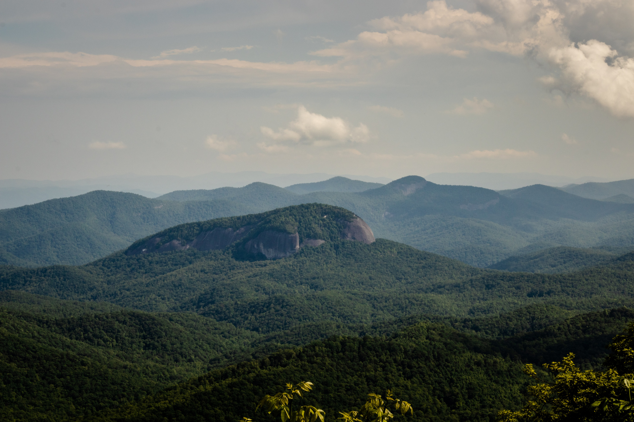 View of Looking Glass Rock from the Blue Ridge Parkway