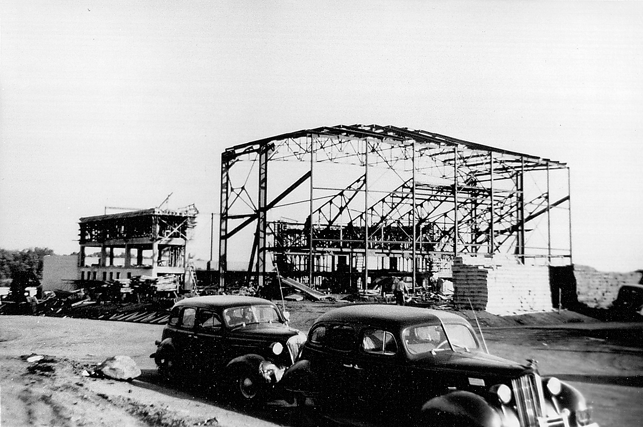 Rodeheaver Auditorium under construction (Photo by Unusual Films)