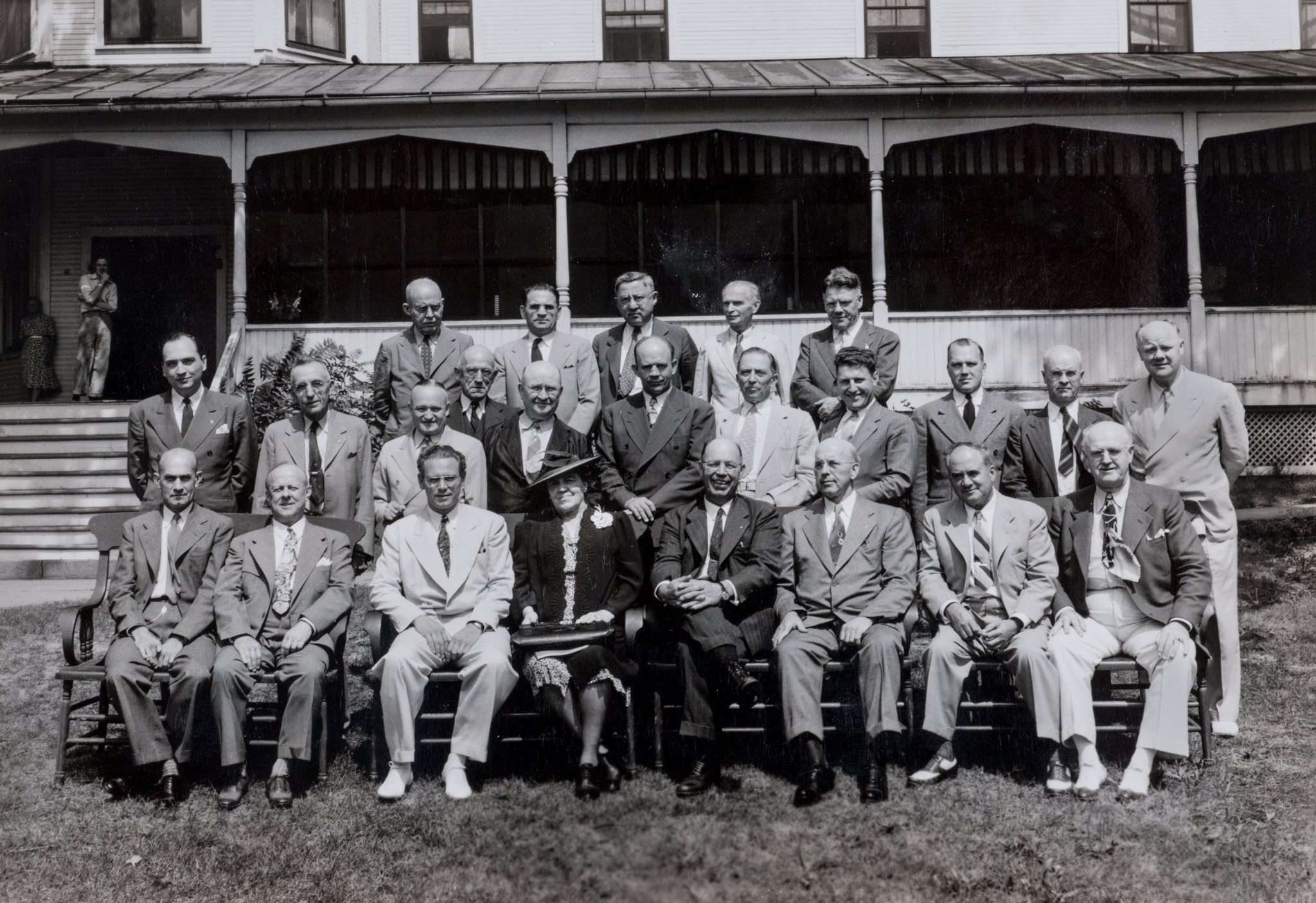 Attendees of the Winona Lake Conference, including Homer Rodeheaver and Dr. Bob Jones Jr., c. 1950