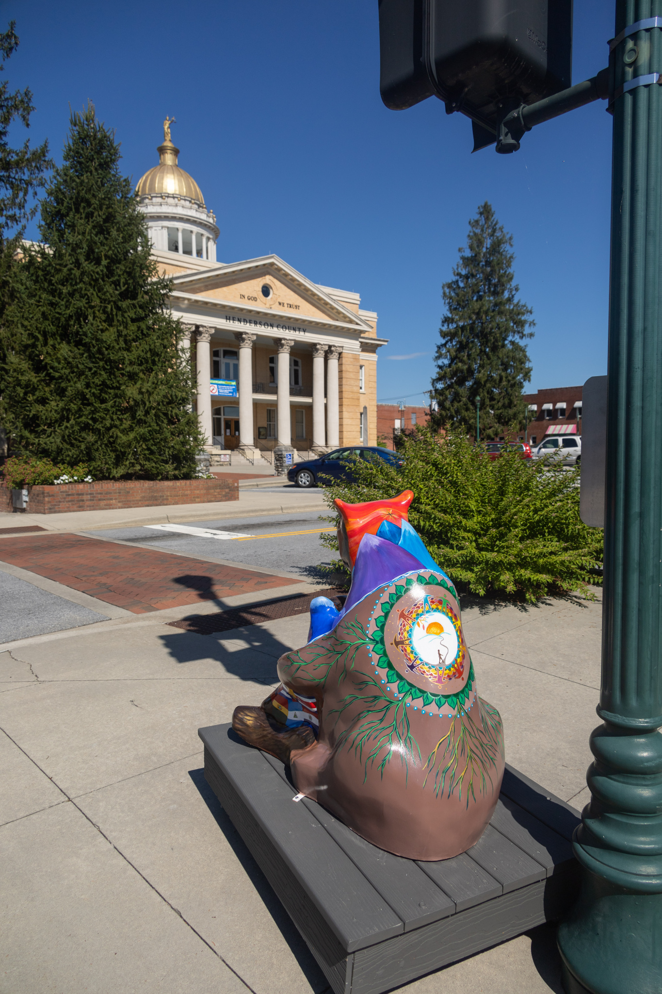 Bearfootin' Bear in downtown Hendersonville, N.C.