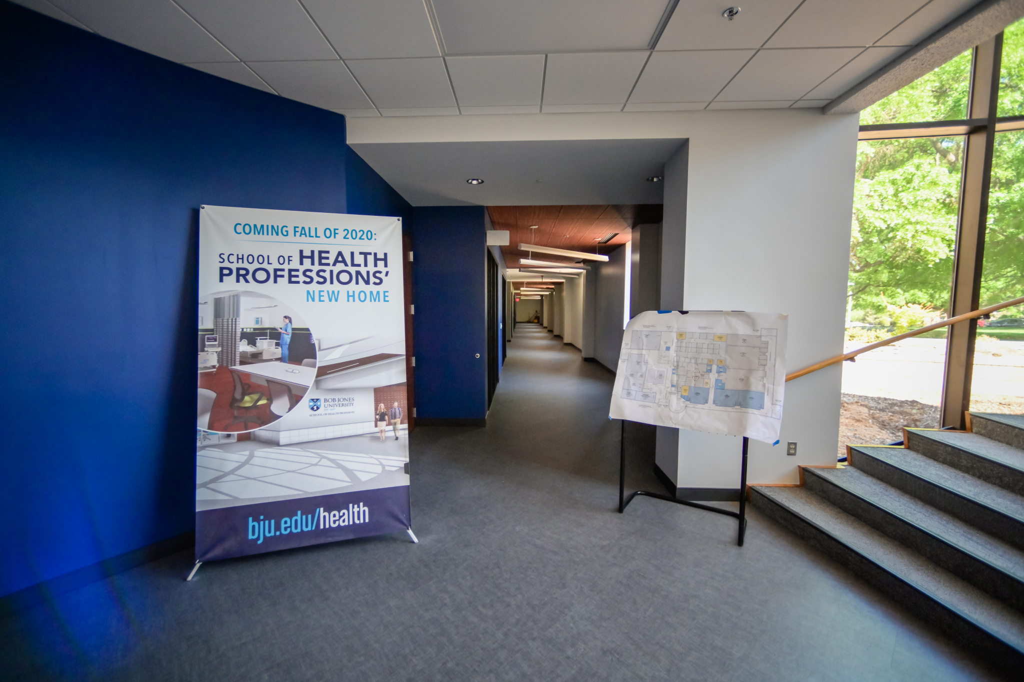The School of Health Professions facility will open to students the fall semester of the 2020-2021 academic year (Photo by Derek Eckenroth)