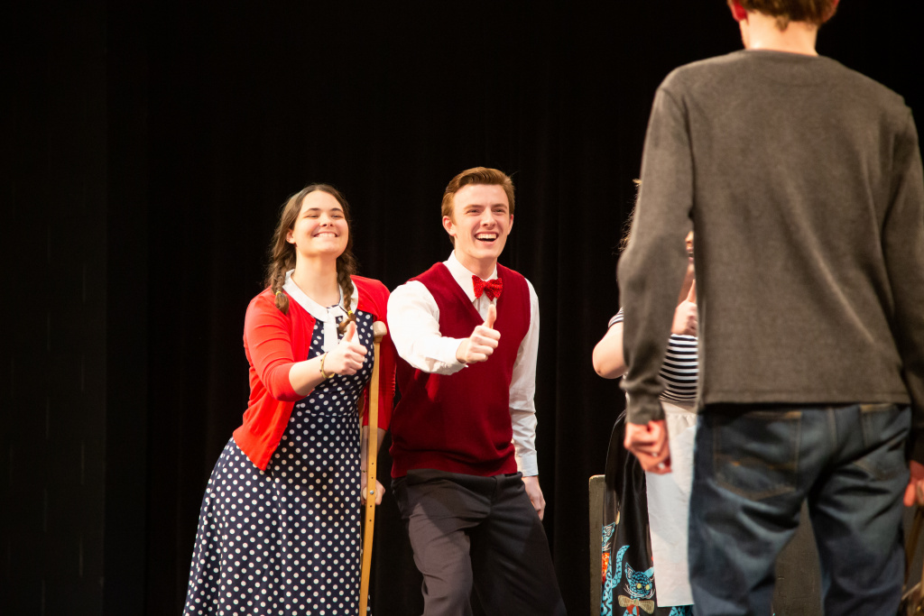 Students perform in the January 2020 Theatre Bake Off