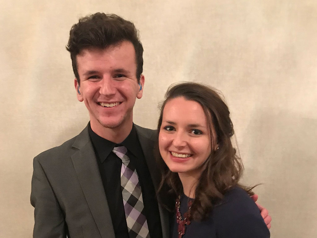 Abby Leaman and her brother