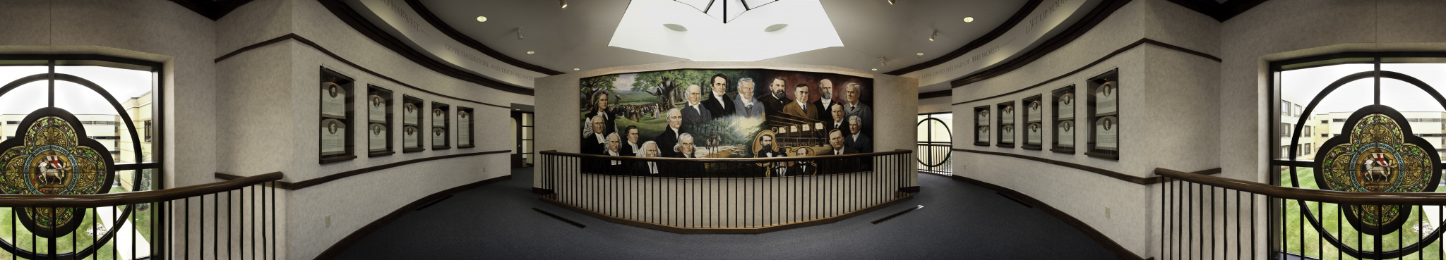 360-degree panorama of the Seminary's second-floor display (Photo by Dan Calnon)